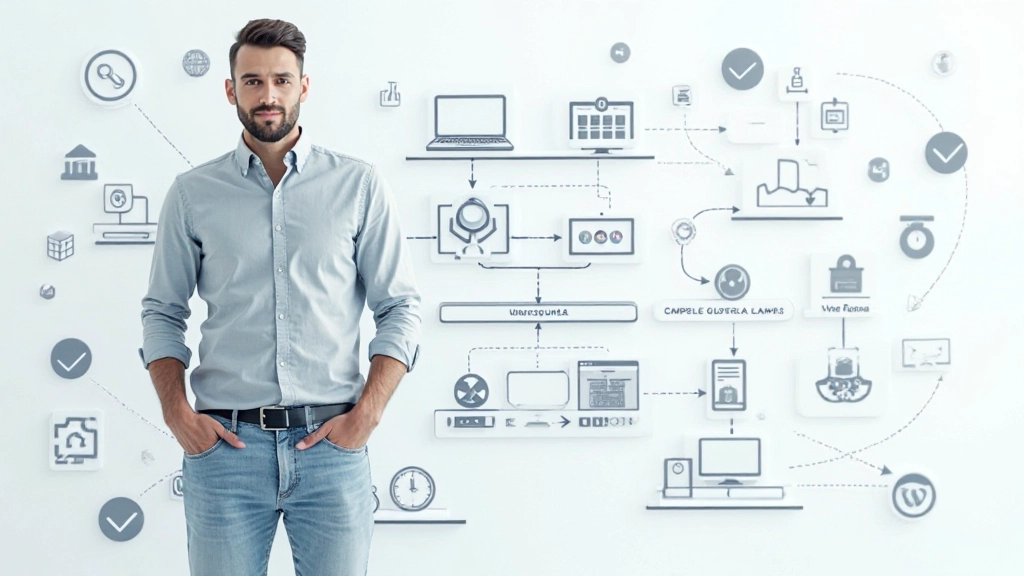 Technische schema van meertalige website-architectuur met locale-routing en database-layers